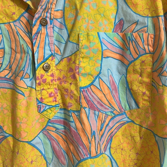 EUC Chubbies The Nutter Pineapple Short Sleeve Button Down Shirt Medium - Picture 3 of 4